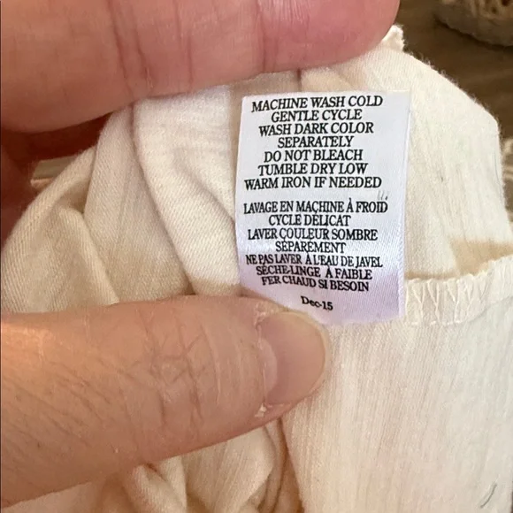 Altar'd State Cream Sleeveless slip extender with Eyelet Hem - Picture 7 of 7